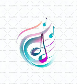 Abstrakte Musiknoten